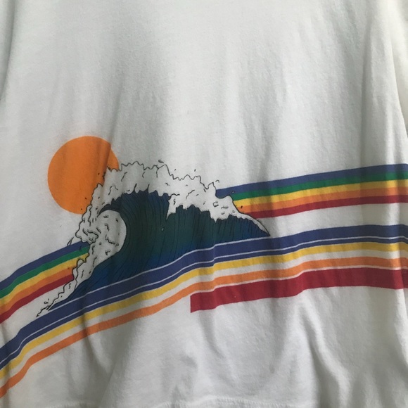 Urban Outfitters Rainbow Wave Tee - Picture 2 of 3